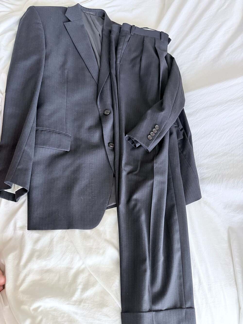 Lauren Ralph Lauren Men's 100% Wool Pinstripe Suit 44R